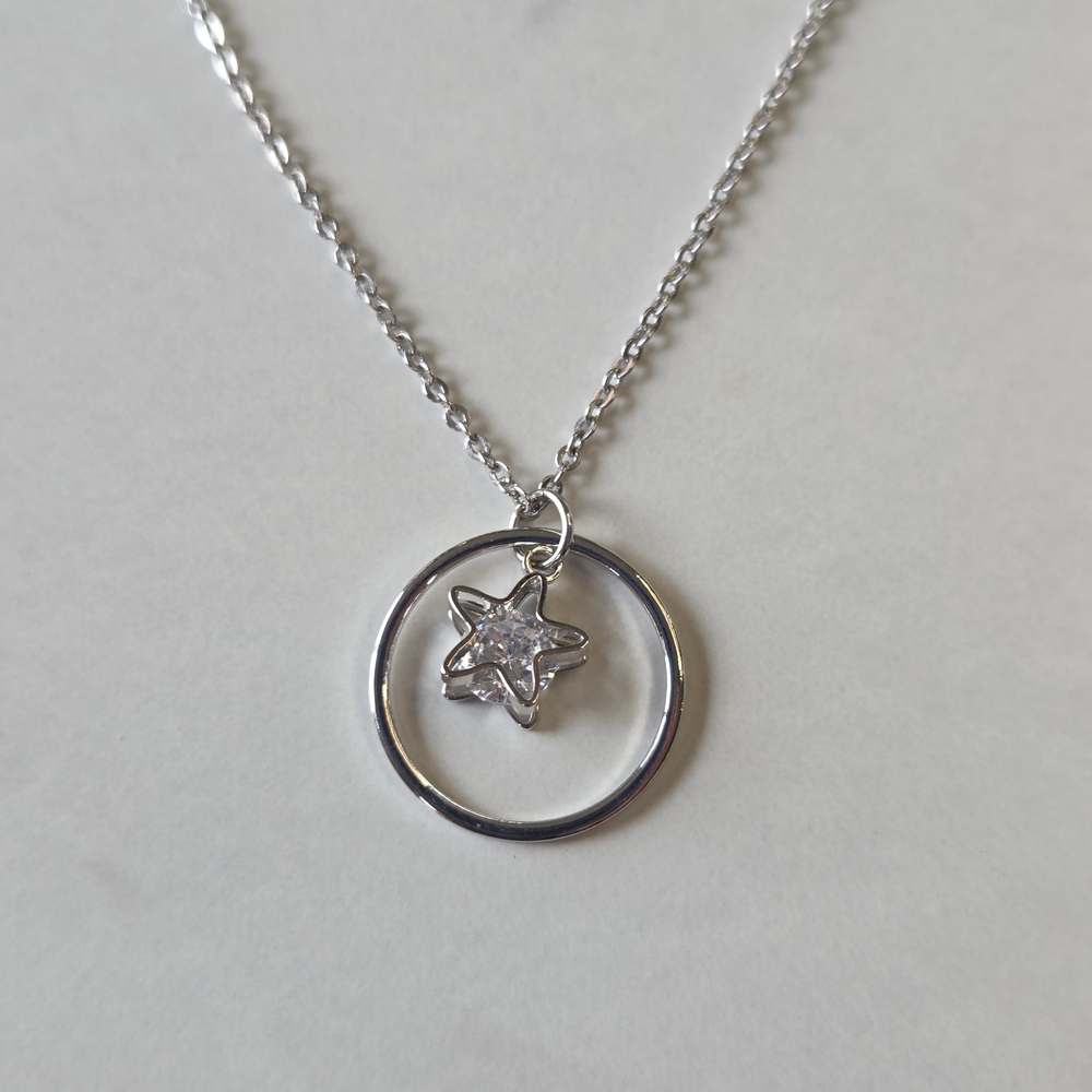 Silver Star Pendant Necklace